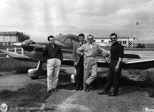 1965 Les pilotes des baptêmes de l'aire Aéro-club de Courbevoie