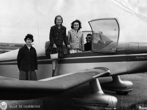 1965 Baptêmes de l'air des filles de Courbevoie Aéro-club de Courbevoie