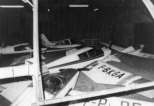 1970 La flotte au hangar Aéro-club de Courbevoie